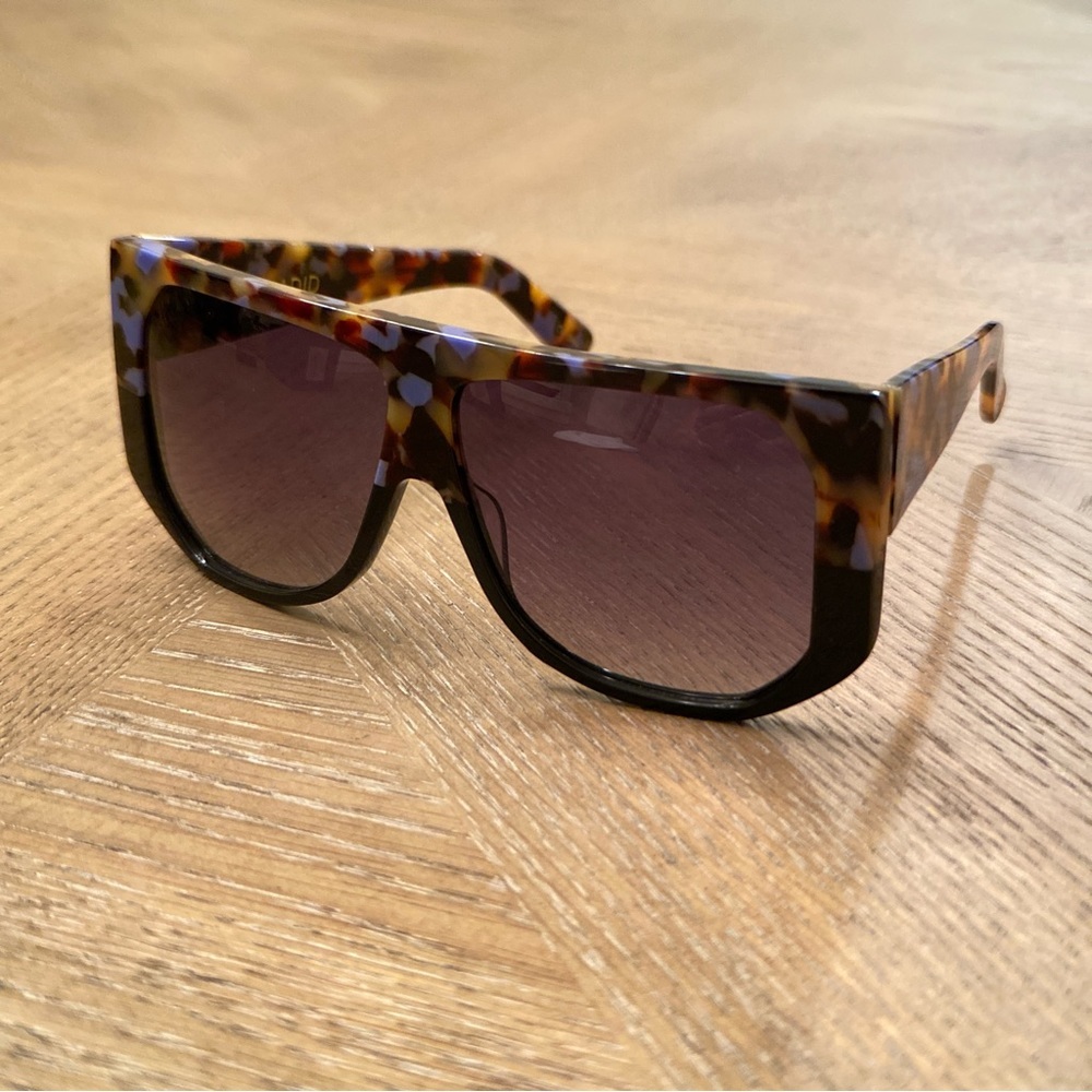 NWT HADID EYEWEAR Frequent Flyer ClubMasters, Black & Tortoise Mob Wife Style - Picture 6 of 12